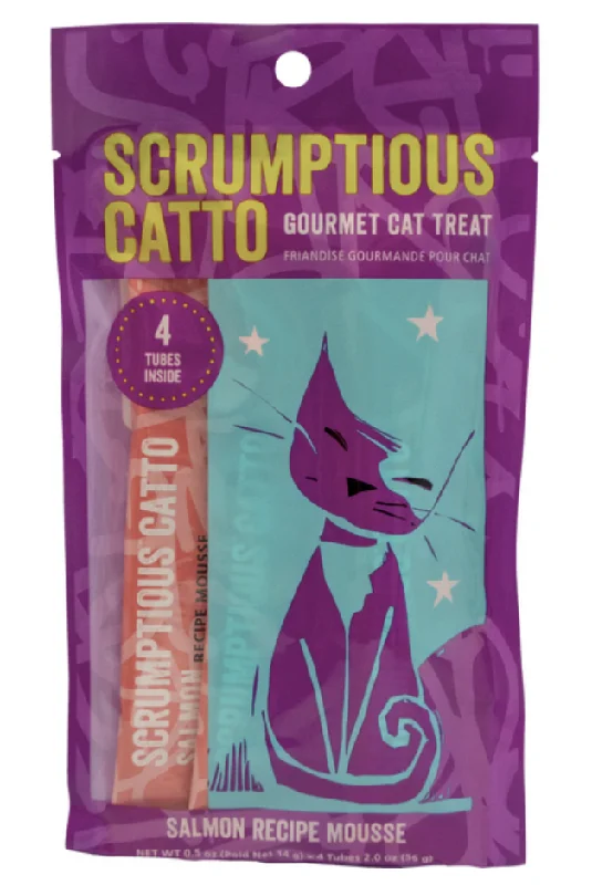 Scrumptious Catto Salmon Mousse Tubes 4pk